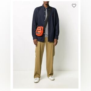 Ralph Lauren Navy Blue Button-Down Shirt